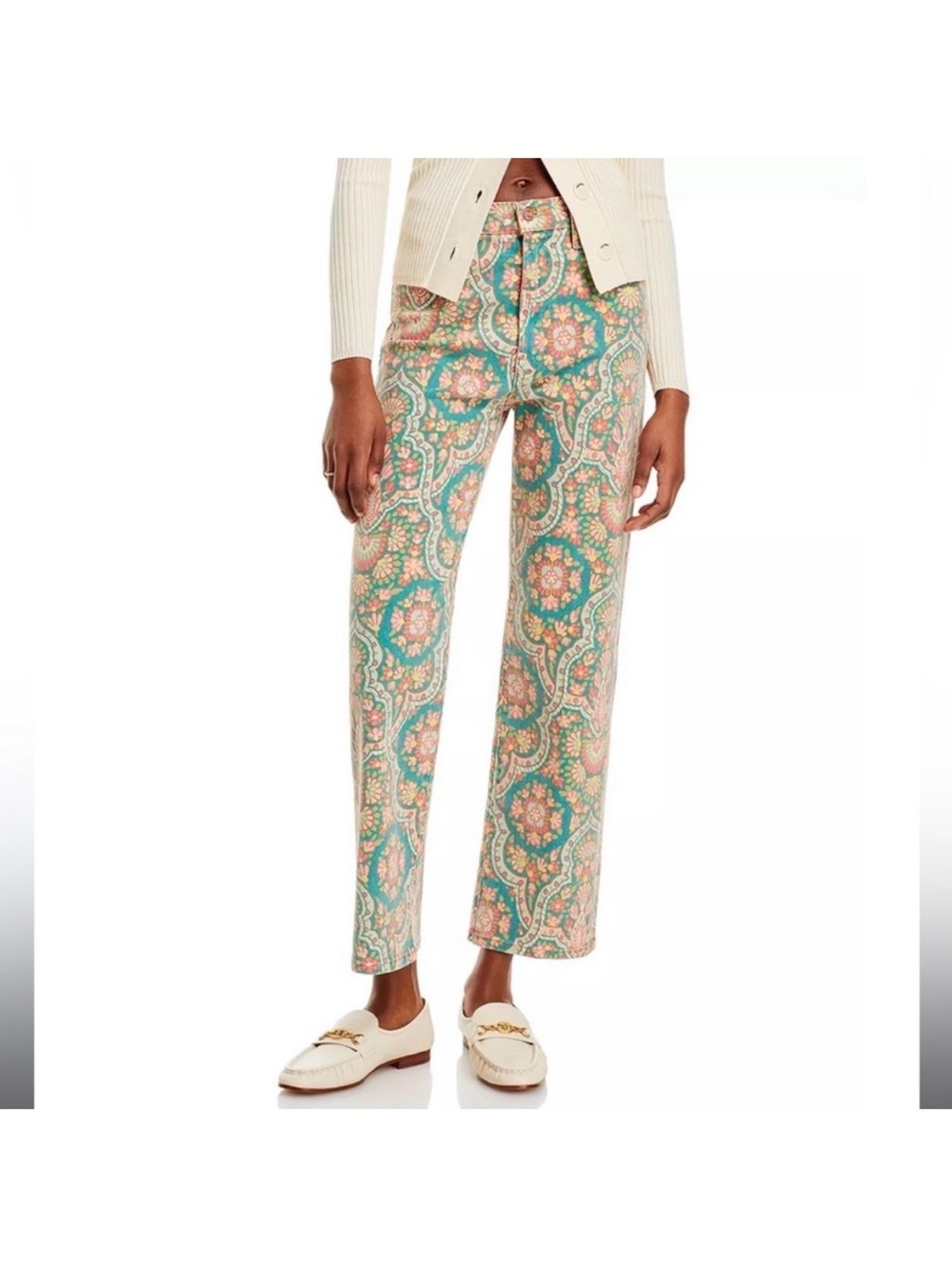 MOTHER The Rambler Ankle Zip in Second Chances size 27